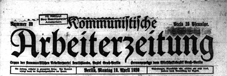 Kommunistische Arbeiter-Zeitung