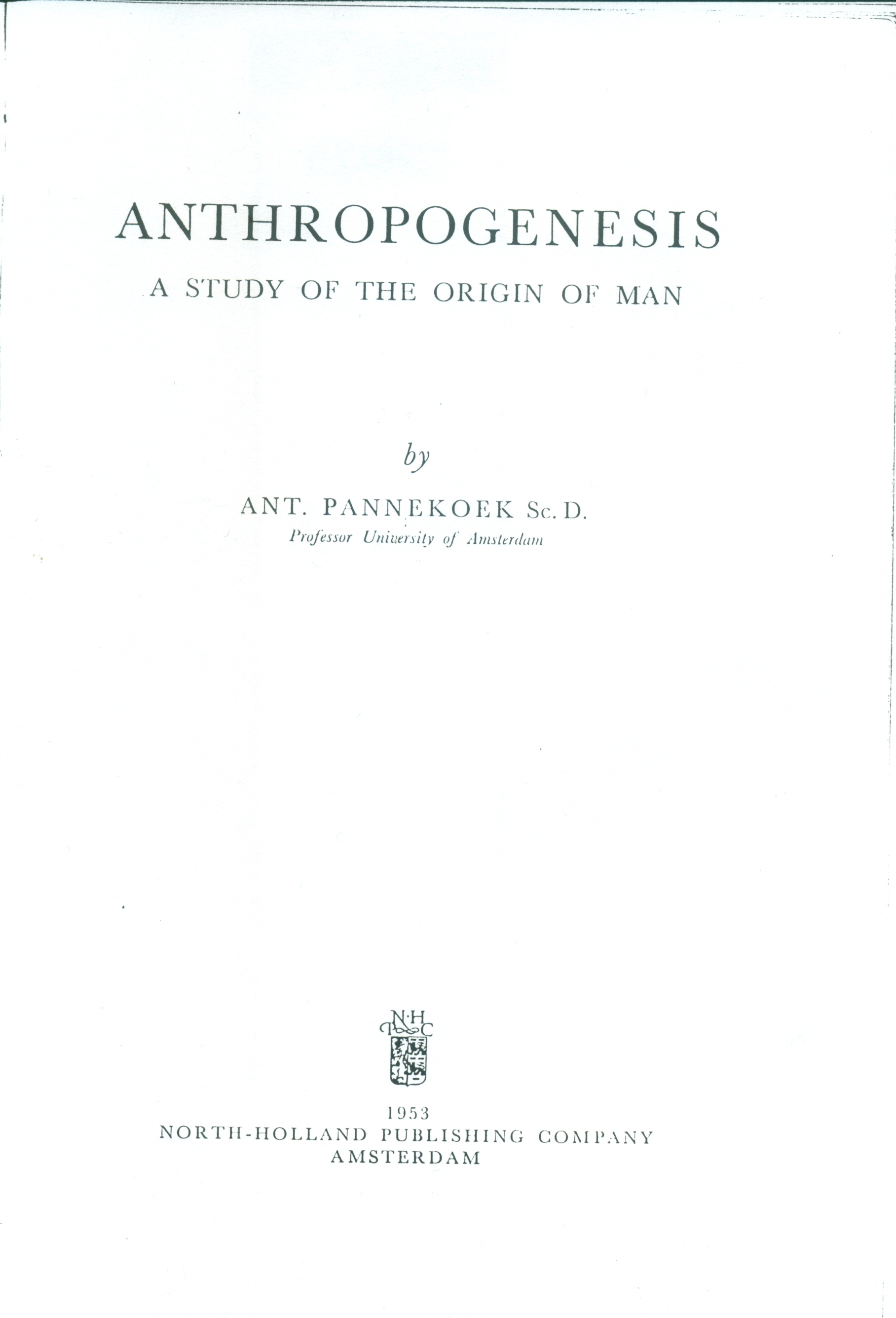 Anthropogenesis